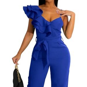 Elegant Blue Jumpsuit